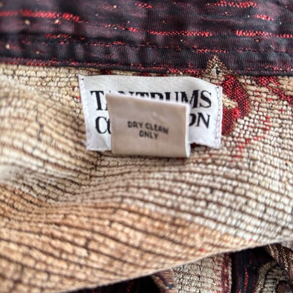 Vintage Tapestry Tantrums Collection Embroidered Jacket Pockets Buttons Size XL - Picture 6 of 7